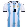 Maglia ufficiale Argentina 3 Star MARADONA 10 Casa Mondiali 2022 per Uomo